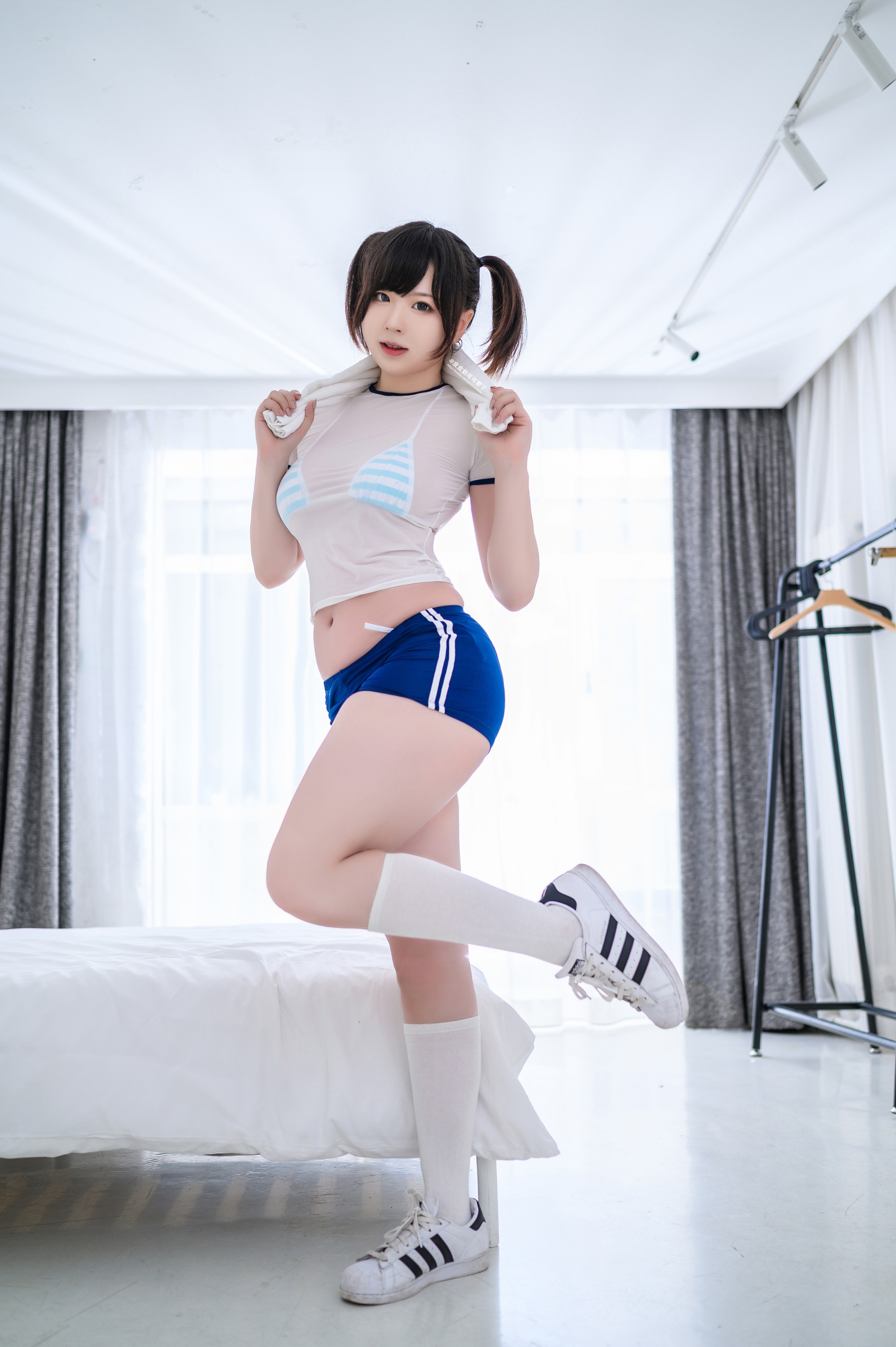 图片[1]-皮皮奶可可爱了啦 – NO.007 透视体操服 [50P]-XikXak